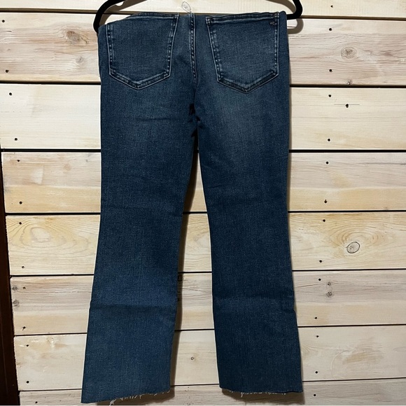 Madewell NWT Mid-Rise Kick Out Flare Crop Brinton Wash Jeans 26 - Picture 6 of 8